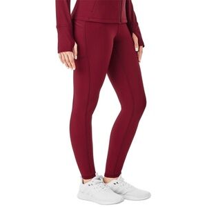 Member’s Mark Women’s high-rise extra warm leggings Dark Orange Rust Sz XS